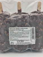 Bâtonnets glacés vanille enrobage chocolat noir x3