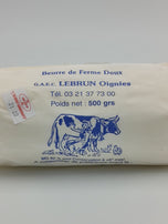 Beurre doux fermier 250/500g