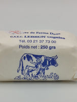 Beurre doux fermier 250/500g